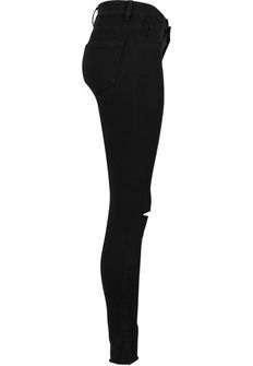 Pantaloni tagliati da donna Urban Classics, nero