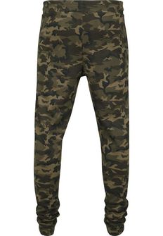 Pantaloni da corsa mimetici Urban Classics da uomo, wood camo