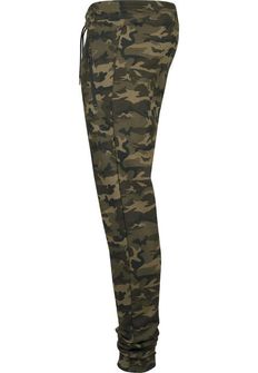 Pantaloni da corsa mimetici Urban Classics da uomo, wood camo