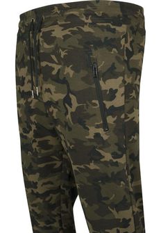 Pantaloni da corsa mimetici Urban Classics da uomo, wood camo