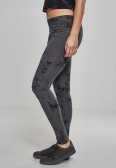 Leggings Biker Batik da donna di Urban Classics, blu scuro