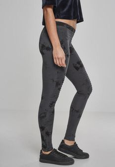 Leggings Biker Batik da donna di Urban Classics, blu scuro