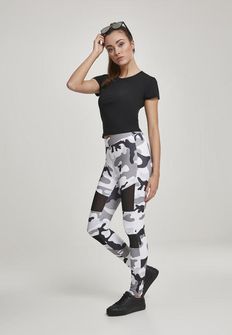 Leggings Urban Classics Tech Mesh da donna, snowcamo