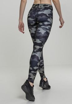 Leggings Urban Classics Tech Mesh da donna, darkcamo