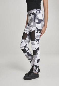 Leggings Urban Classics Tech Mesh da donna, snowcamo