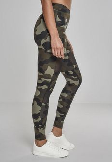 Leggings Urban Classics Tech Mesh da donna, woodcamo