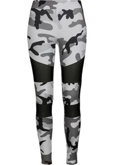 Leggings Urban Classics Tech Mesh da donna, snowcamo