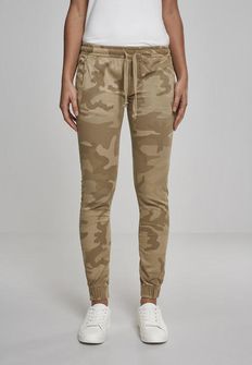 Urban Classics Pantaloni da jogging da donna, camo sabbia