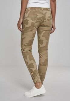 Urban Classics Pantaloni da jogging da donna, camo sabbia