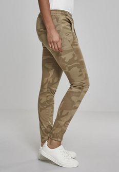 Urban Classics Pantaloni da jogging da donna, camo sabbia