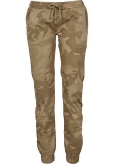 Urban Classics Pantaloni da jogging da donna, camo sabbia