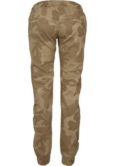 Urban Classics Pantaloni da jogging da donna, camo sabbia