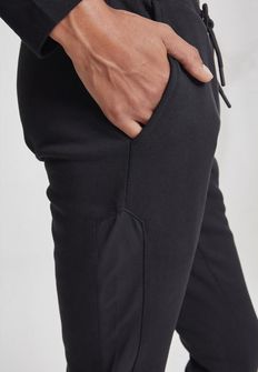 Urban Classics - Pantalone donna Tech Mesh con strisce laterali, nero