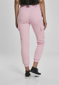 Urban Classics - Pantaloni da ginnastica cargo da donna, rosa