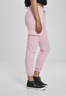 Urban Classics - Pantaloni da ginnastica cargo da donna, rosa