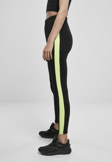 Leggings Urban Classics Neon Side da donna, nero