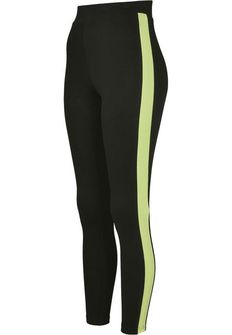 Leggings Urban Classics Neon Side da donna, nero