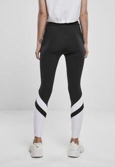 Leggings a vita alta Arrow da donna di Urban Classics, nero