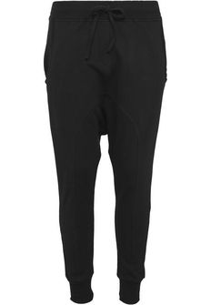 Urban Classics - Pantaloni della tuta Sarouel in pile leggero da donna, nero