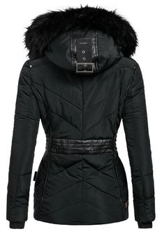 Giacca invernale Marikoo VANILLA da donna con cappuccio, nero