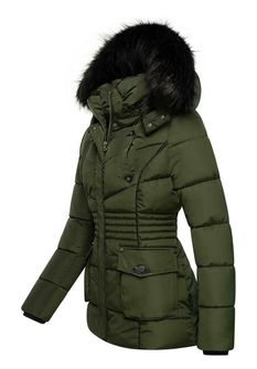 Marikoo VANILLA giacca invernale da donna con cappuccio, oliva