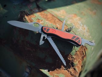 Victorinox coltello tascabile, rosso-nero, 111mm Forester VX