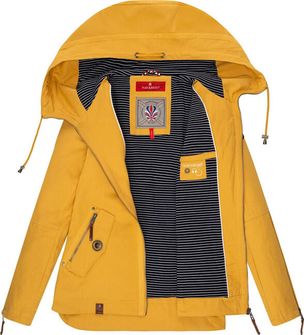 Navahoo Wekoo giacca transitoria da donna con cappuccio, giallo