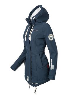 Marikoo ZIMTZICKE P giacca softshell invernale da donna con cappuccio, blu