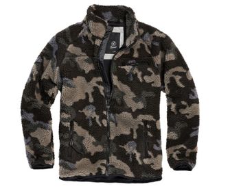 Giacca in pile Brandit Teddyfleece, darkcamo