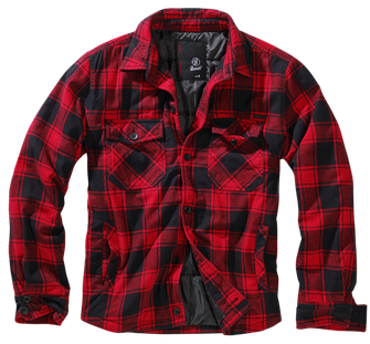 Giacca Lumberjacket Brandit, rossa e nera