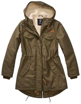 Brandit Marsh lake parka da donna invernale con cappuccio, oliva