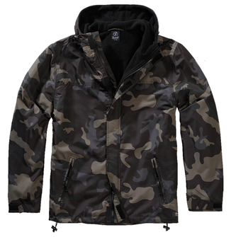 Brandit Windbreaker Frontzip giacca, darkcamo