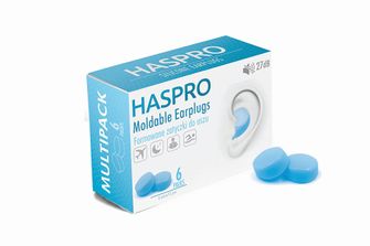 HASPRO 6P tappi per orecchie in silicone, blu