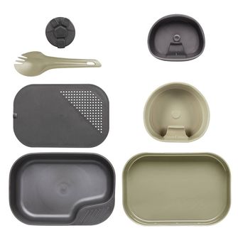 Kit pranzo in plastica Helikon-Tex Wildo Camp, grigio scuro deserto