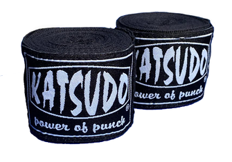Katsudo box bandage elastico 450cm, nero