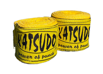 Katsudo box bandage elastico 450 cm, giallo