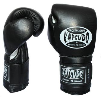 Guanti da boxe Katsudo Professional II, nero