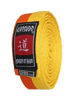 Cintura da judo Katsudo giallo-arancio