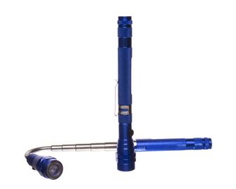Remy LED lampada telescopica con magnete, blu 17cm