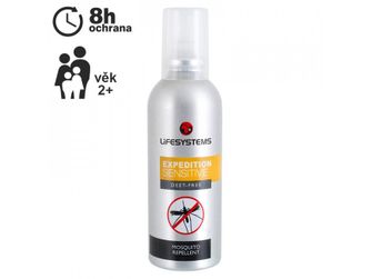 Lifesystems Expedition Sensitive Spray, repellente per zanzare e zecche, 100 ml