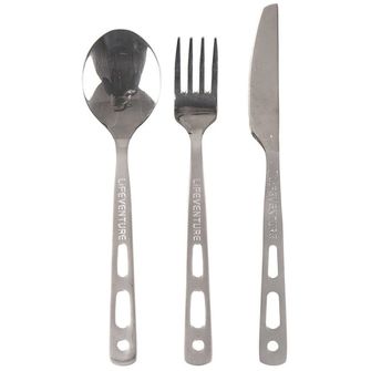 Set coltello forchetta cucchiaio Lifeventure - Basic
