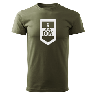 DRAGOWA maglietta corta army boy, oliva 160g/m2