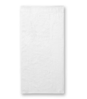 Asciugamano da bagno in bambù Malfini 70x140cm, bianco