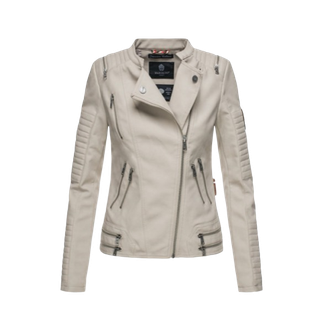 Giacca in pelle da donna Marikoo Akikoo, grigio