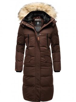 Marikoo giacca invernale da donna con cappuccio Schneesternchen, dark choco