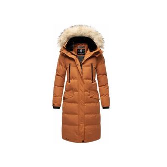 Marikoo giacca invernale da donna con cappuccio Schneesternchen, cannella arrugginita