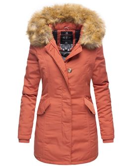 Marikoo Karmaa giacca invernale da donna con cappuccio, corallo scuro