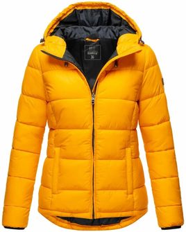 Marikoo LEANDRAA giacca transitoria da donna con cappuccio, giallo ambra