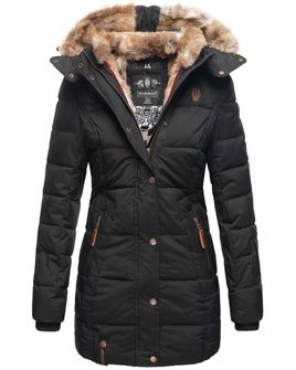 Marikoo LIEBLINGS JACKE Giacca invernale da donna con cappuccio, nero