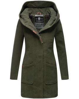 Marikoo MAIKOO Cappotto invernale da donna con cappuccio, verde